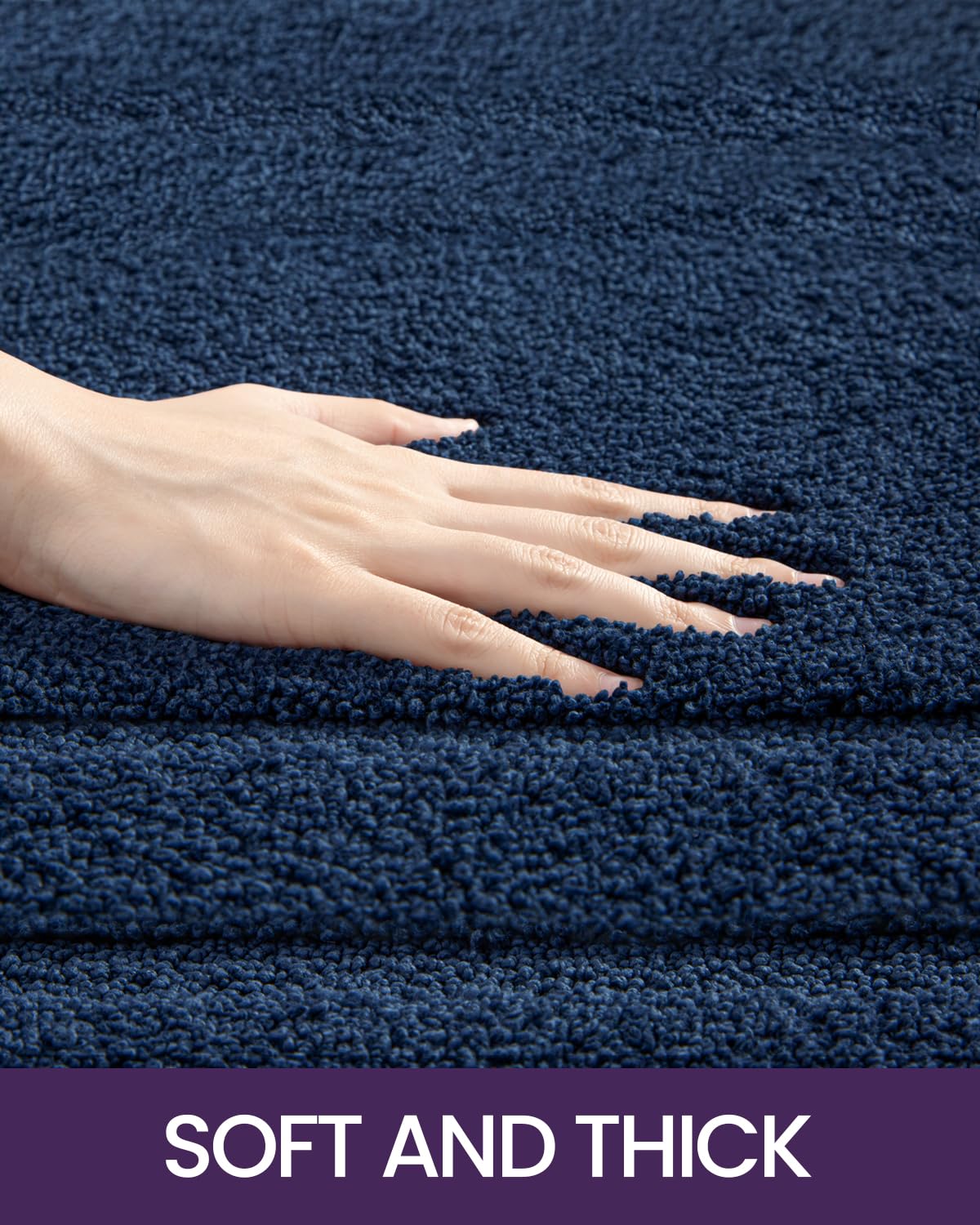 Dexi Bathroom Rug Mat 43X24, Ultra Soft Absorbent Mats, Non Slip Washable Shower Floor Rugs, Quick Dry Microfiber Bathmat For Tu